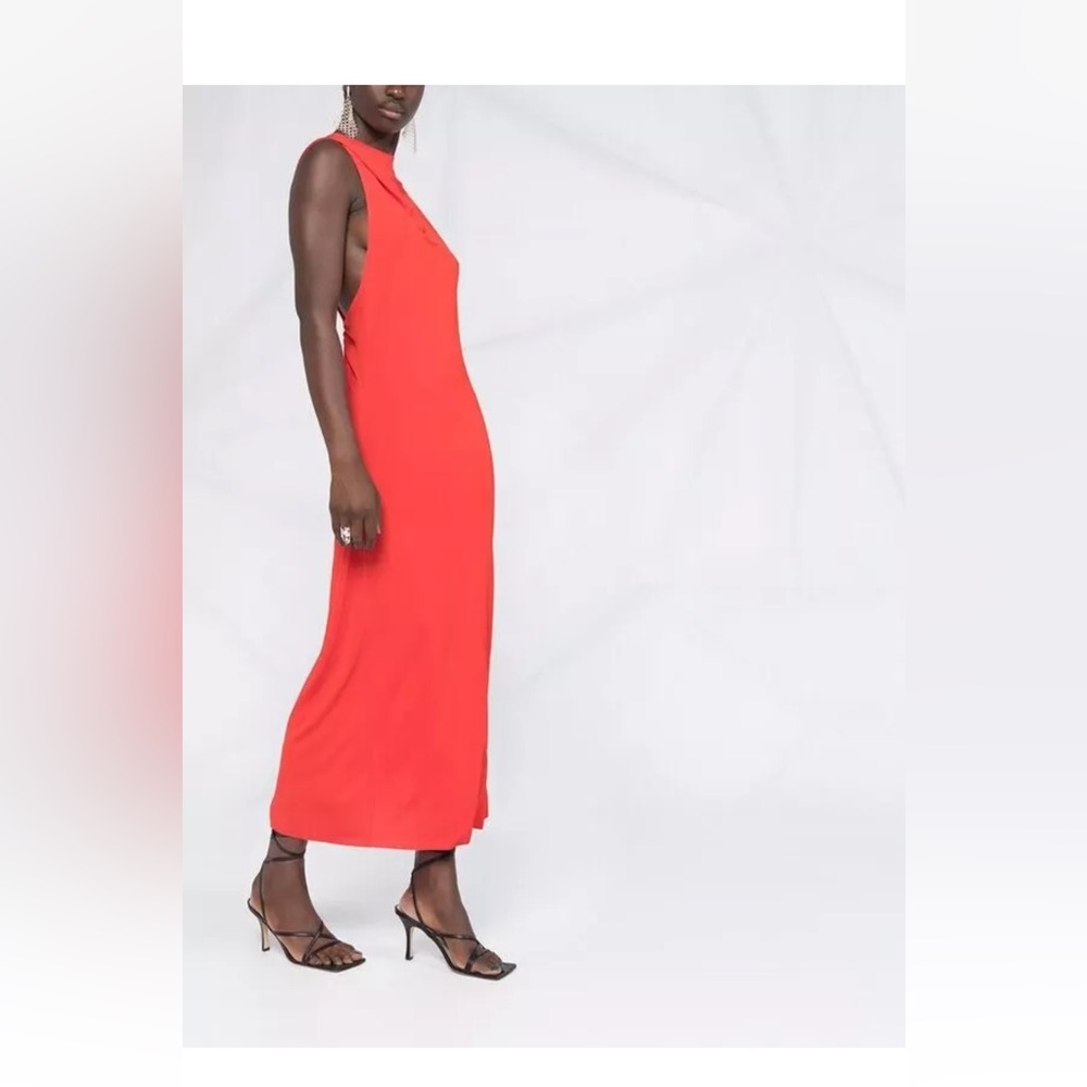 Helmut Lang Red Sleeveless Dress